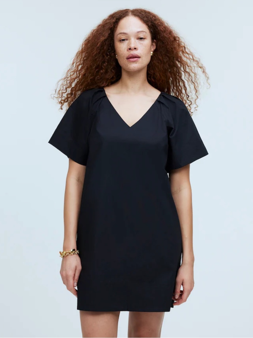 Madewell Dress XS Poplin Black